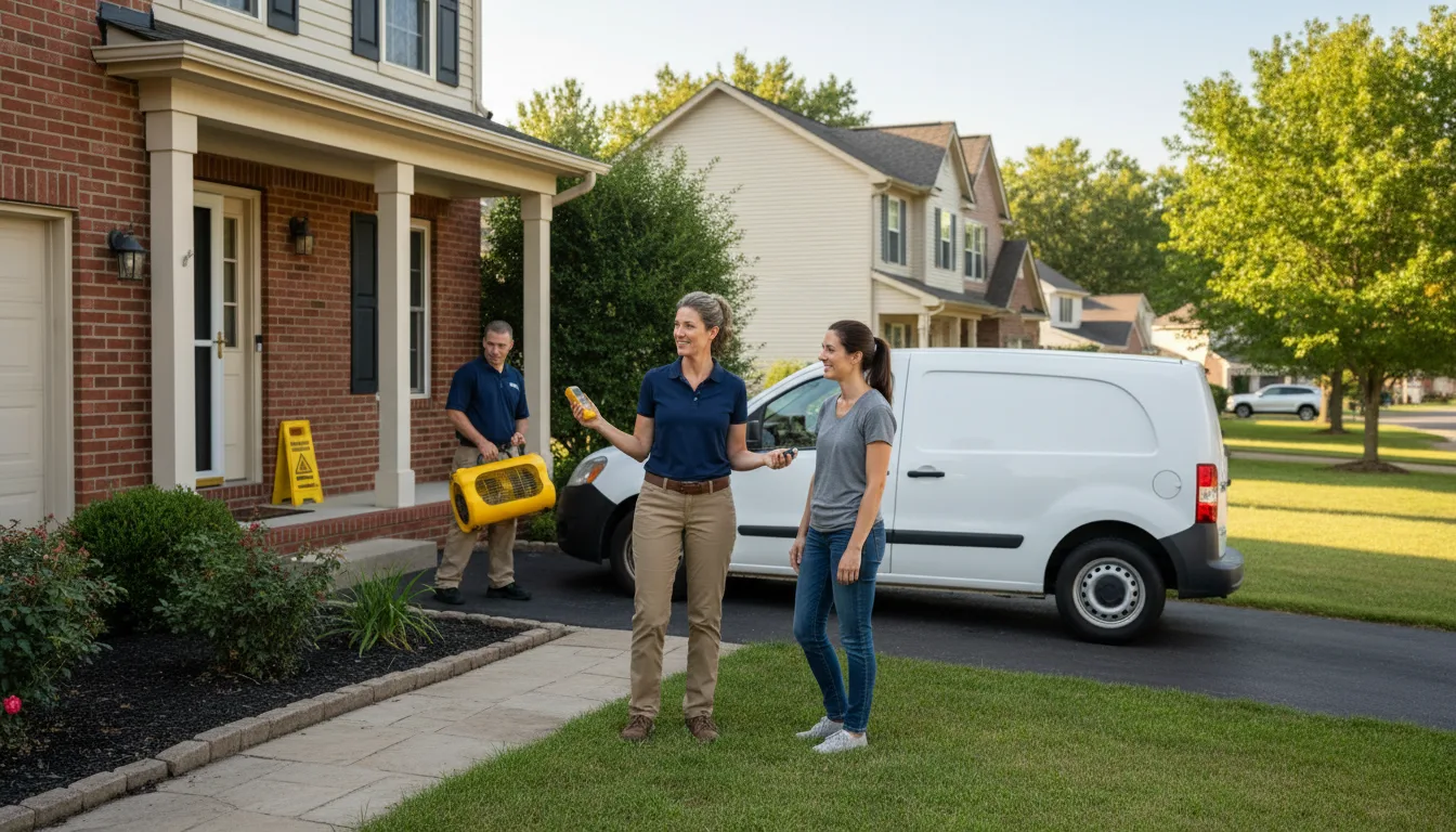 Residential water damage restoration in Fredericksburg, PA